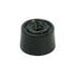 Door Stop, Round, Black PVC, 2 Pieces