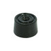 Door Stop, Round, Black PVC, 2 Pieces