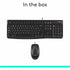 Logitech MK120 Wired Keyboard and Mouse Combo for Windows, Optical Wired Mouse, Full-Size Keyboard, USB Plug-and-Play | SKU KB-MK120