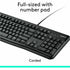 Logitech MK120 Wired Keyboard and Mouse Combo for Windows, Optical Wired Mouse, Full-Size Keyboard, USB Plug-and-Play | SKU KB-MK120