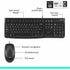 Logitech MK120 Wired Keyboard and Mouse Combo for Windows, Optical Wired Mouse, Full-Size Keyboard, USB Plug-and-Play | SKU KB-MK120