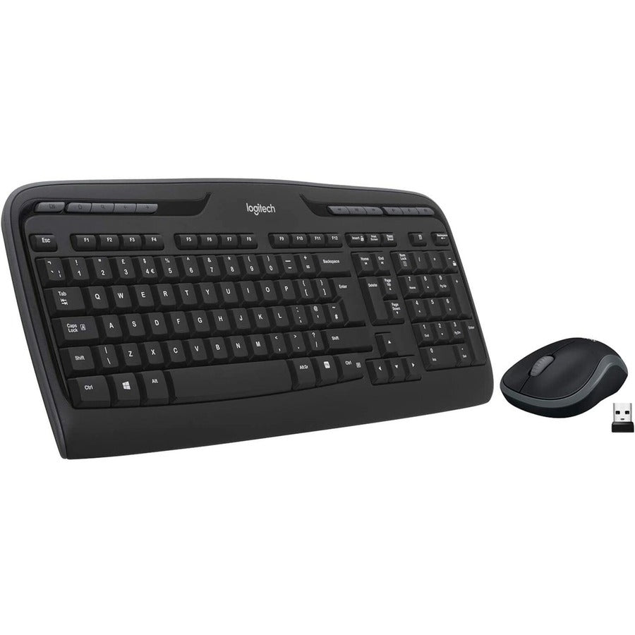 Logitech MK320 Wireless Keyboard and Mouse Combo for Windows, 2.4 GHz Wireless with a Nano USB-Receiver, Portable Mouse, Multimedia Keys | SKU KB-MK320