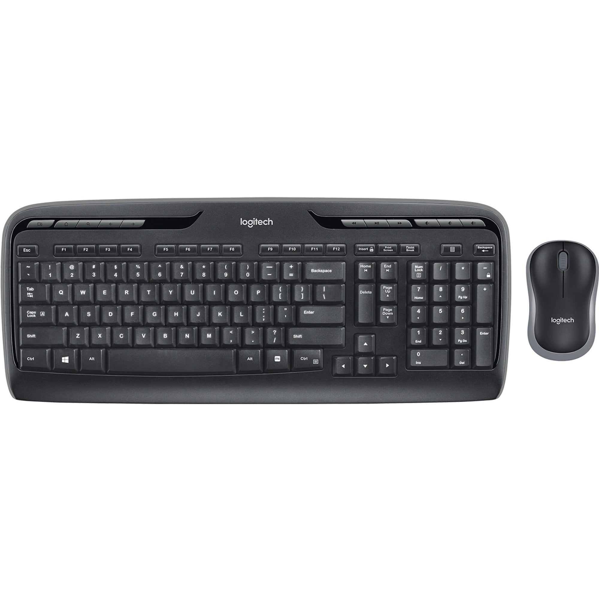 Logitech MK320 Wireless Keyboard and Mouse Combo for Windows, 2.4 GHz Wireless with a Nano USB-Receiver, Portable Mouse, Multimedia Keys | SKU KB-MK320
