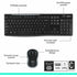 Logitech MK270 Wireless Keyboard and Mouse Combo for Windows, 2.4 GHz Wireless, Compact Mouse, Black | SKU KB-MK270