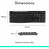 Logitech MK270 Wireless Keyboard and Mouse Combo for Windows, 2.4 GHz Wireless, Compact Mouse, Black | SKU KB-MK270