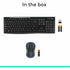 Logitech MK270 Wireless Keyboard and Mouse Combo for Windows, 2.4 GHz Wireless, Compact Mouse, Black | SKU KB-MK270