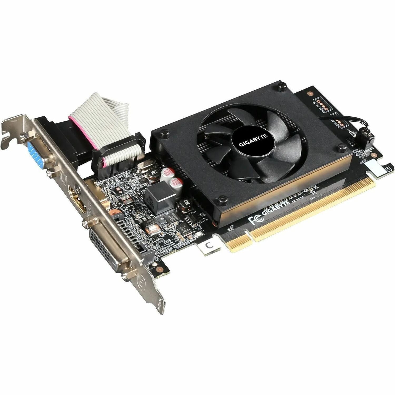 GIGABYTE NVIDIA GeForce GT 710 Graphic Card - 2 GB DDR3 SDRAM - Low-profile | SKU GA-710D3V2