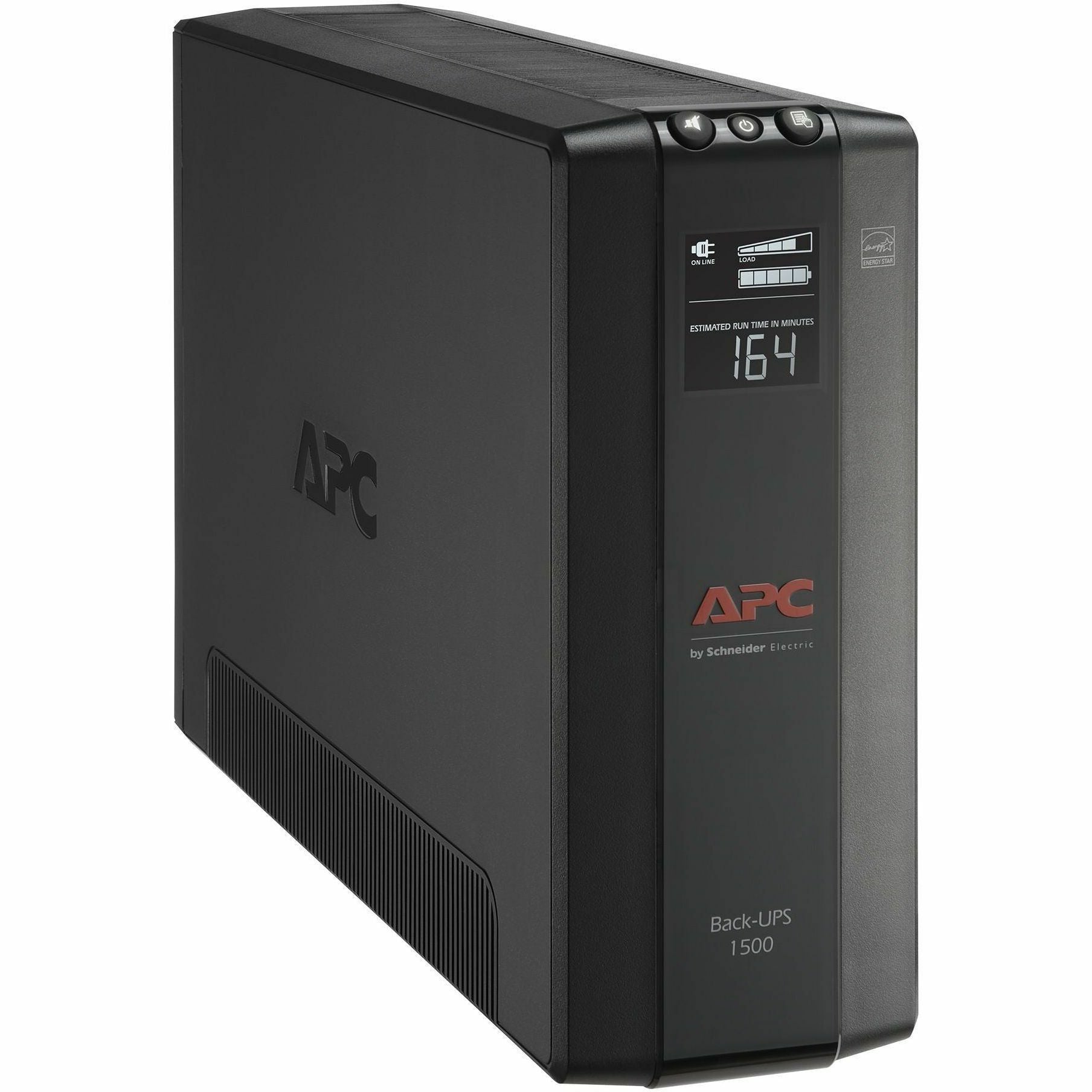 APC Back-UPS Pro, 1500VA/900W ,Tower, 120V, 10 NEMA 5-15R outlets, AVR, LCD | SKU APC-BX1500