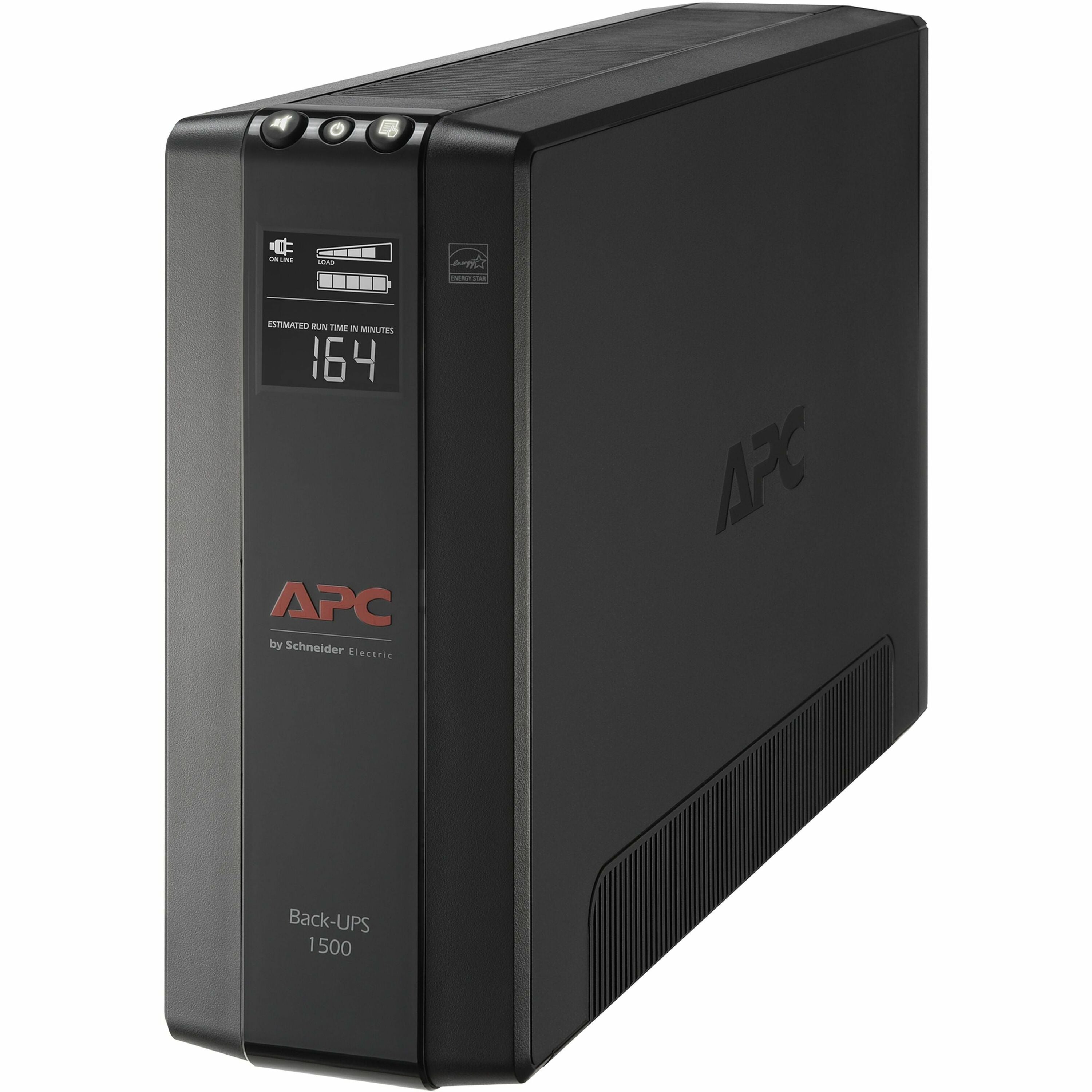 APC Back-UPS Pro, 1500VA/900W ,Tower, 120V, 10 NEMA 5-15R outlets, AVR, LCD | SKU APC-BX1500