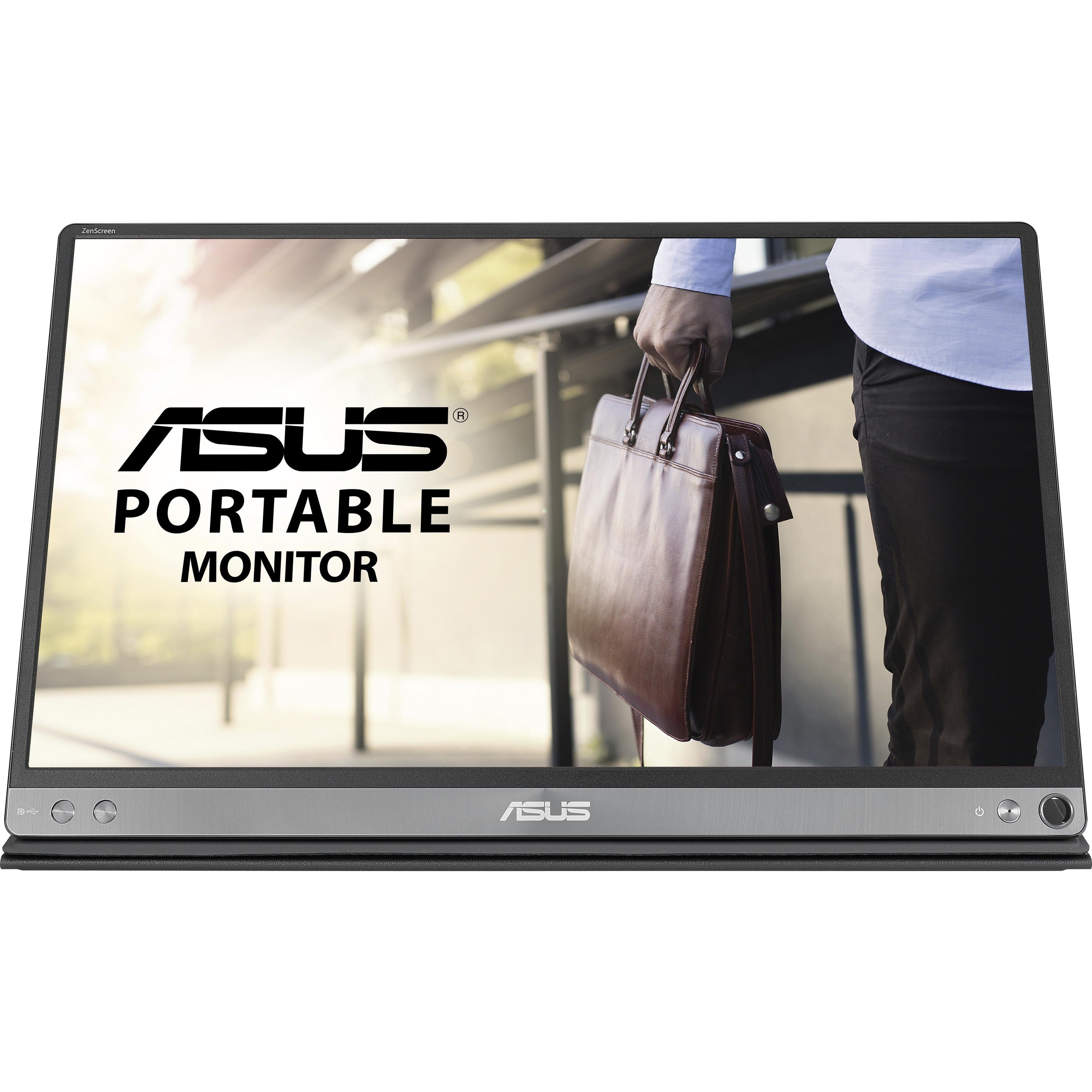Asus ZenScreen MB16AC 16" Class Full HD LCD Monitor - 16:9 - Dark Gray, Black | SKU AS-MB16AC