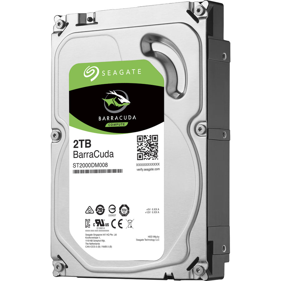 Seagate BarraCuda ST2000DM008 2 TB Hard Drive - 3.5" Internal - SATA (SATA/600) | SKU HD-ST2DM08