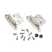 3 Knuckle, Spring Hinge, Chrome Plated, 2 Pieces