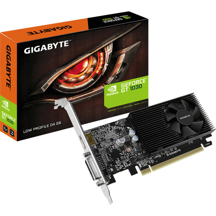 GIGABYTE NVIDIA GeForce GT 1030 Graphic Card - 2 GB DDR4 SDRAM - Low-profile | SKU GA-103D42G