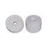Door Stop, Round, White PVC, 2 Pieces