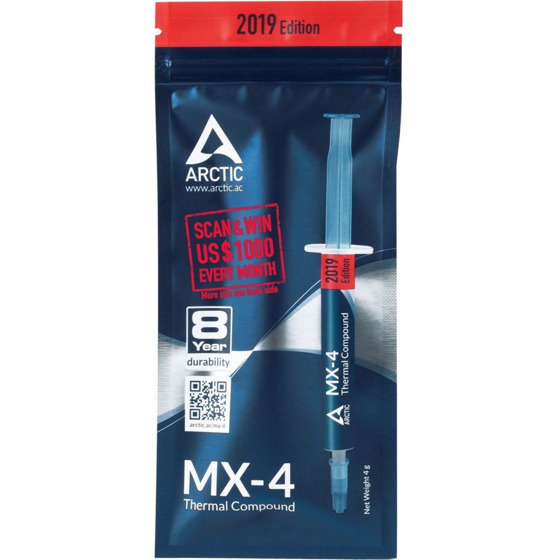 Arctic Cooling MX-4 Thermal Compound (2019 Edition) | SKU FAN-MX4E4G