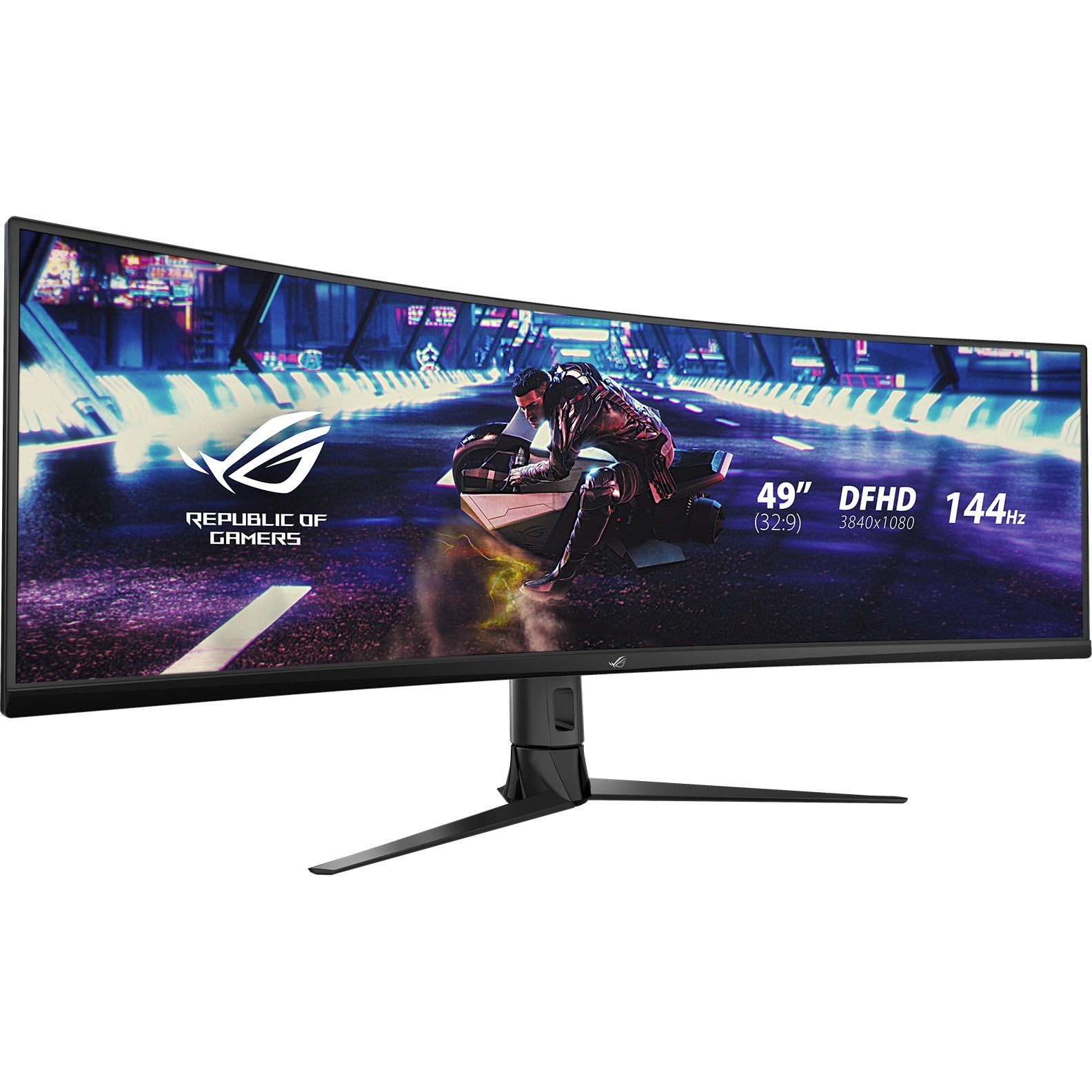 Asus ROG Strix XG49VQ 49" Class Double Full HD (DFHD) Curved Screen Gaming LCD Monitor - 32:9 - Black | SKU AS-XG49VQ