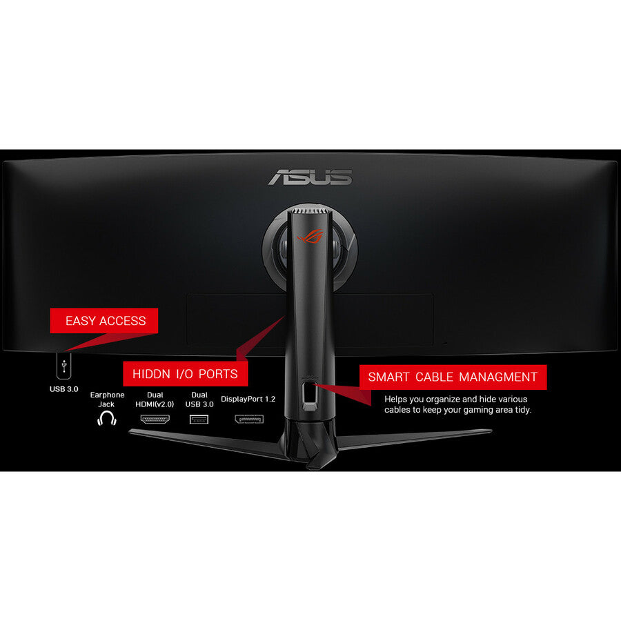 Asus ROG Strix XG49VQ 49" Class Double Full HD (DFHD) Curved Screen Gaming LCD Monitor - 32:9 - Black | SKU AS-XG49VQ