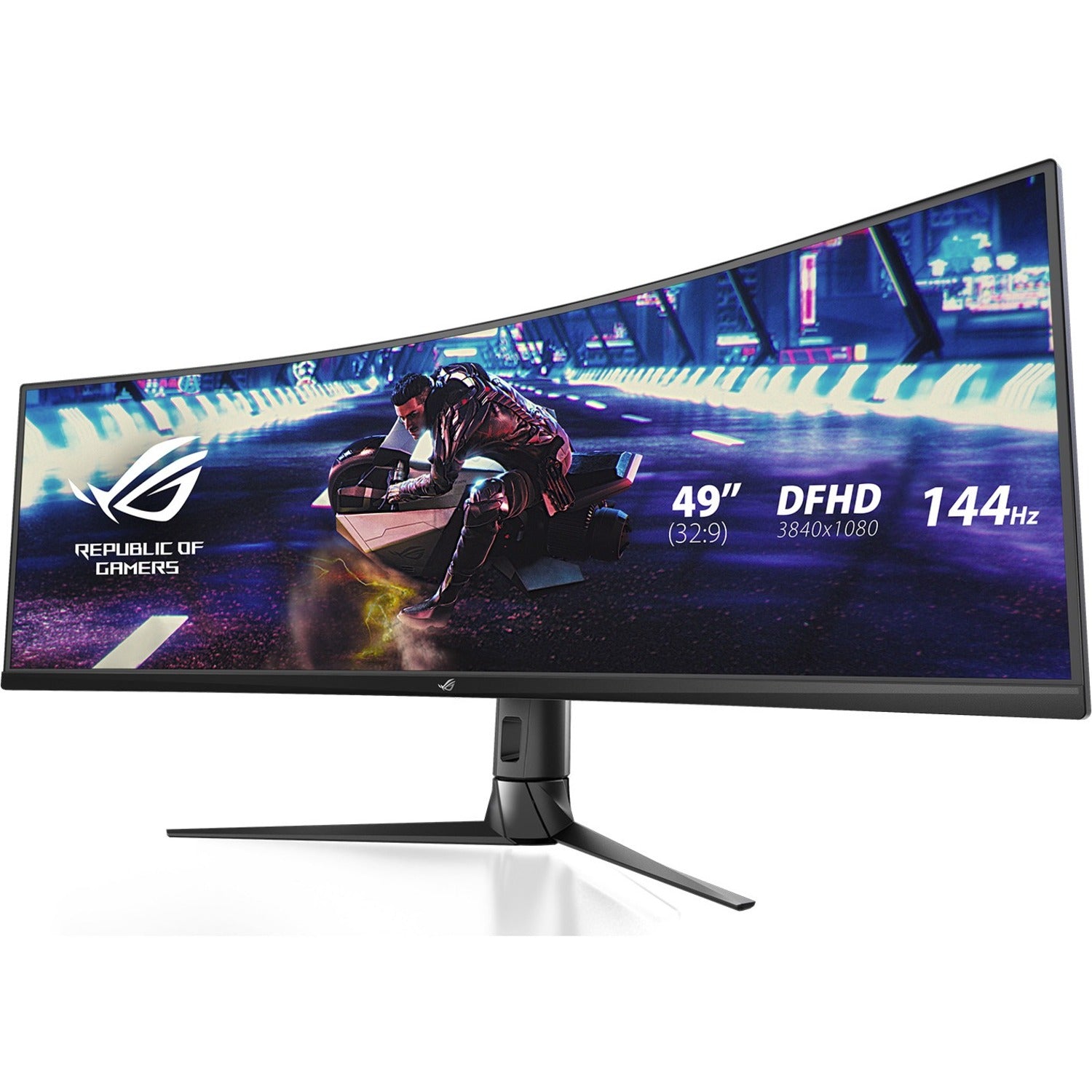 Asus ROG Strix XG49VQ 49" Class Double Full HD (DFHD) Curved Screen Gaming LCD Monitor - 32:9 - Black | SKU AS-XG49VQ