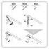 Folding Bracket, White, 292mm x 135mm, 2 Pieces