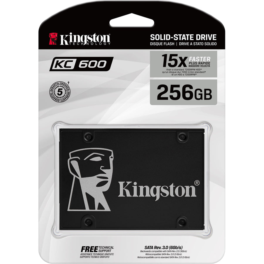 Kingston KC600 256 GB Solid State Drive - 2.5" Internal - SATA (SATA/600) | SKU SKC600/256