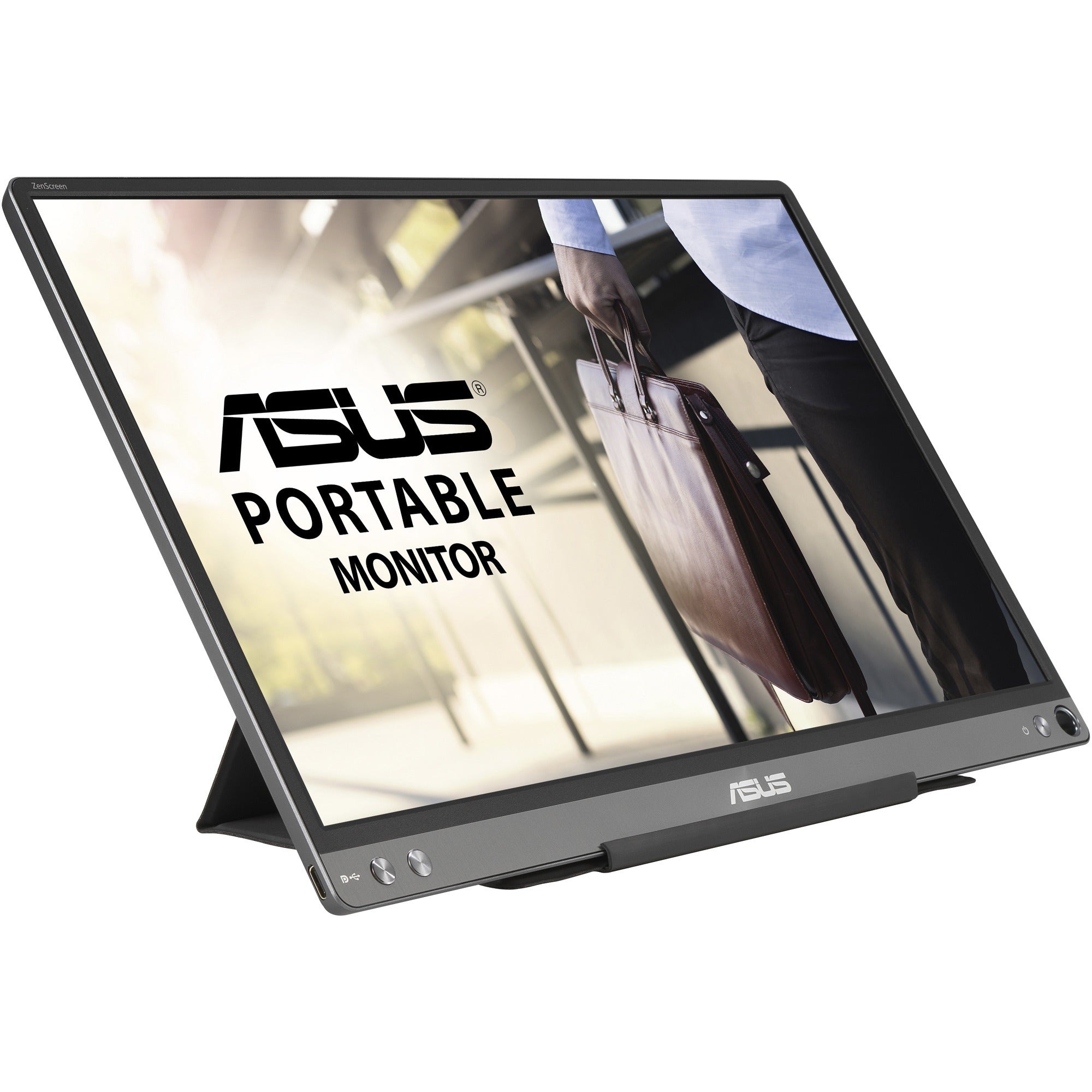 Asus ZenScreen MB16ACE 16" Class Full HD LCD Monitor - 16:9 - Dark Gray | SKU AS-MB16ACE