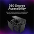 Cooler Master NR200 Mini-ITX PC Case, SFX PSU Support Only, No ATX PSU Support, Horizontal GPU Mount, 330mm GPU Clearance, 280mm Radiator Support, Up to 6X 120mm Fans, Compact ITX Chassis, Black | SKU CA-NR200K0