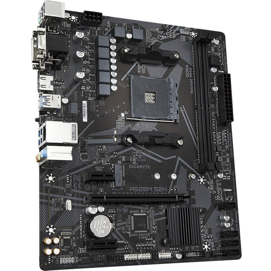 GIGABYTE Ultra Durable A520M S2H Desktop Motherboard - AMD A520 Chipset - Socket AM4 - Micro ATX | SKU MB-A520MS2