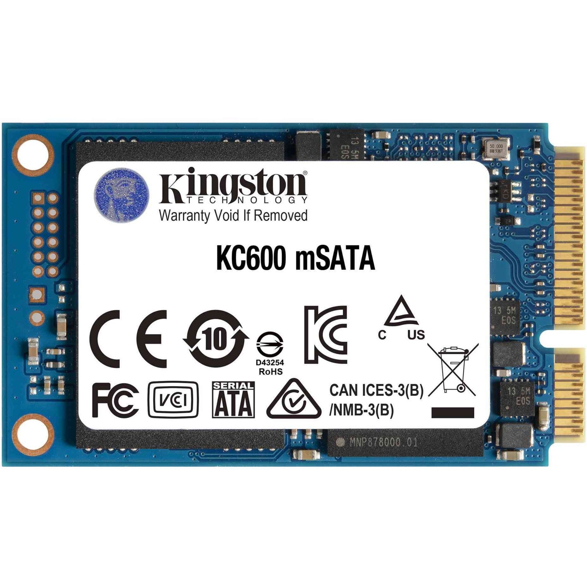 Kingston KC600 1 TB Solid State Drive - mSATA Internal - SATA (SATA/600) | SKU SKC600M1TB