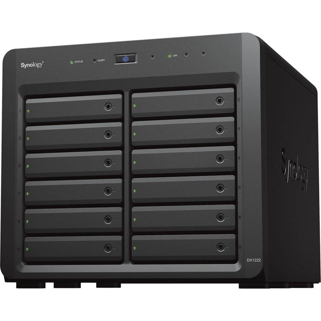 Synology DX1222 Drive Enclosure Serial Attached SCSI (SAS), SATA - Mini-SAS HD Host Interface Desktop | SKU SYN-DX1222
