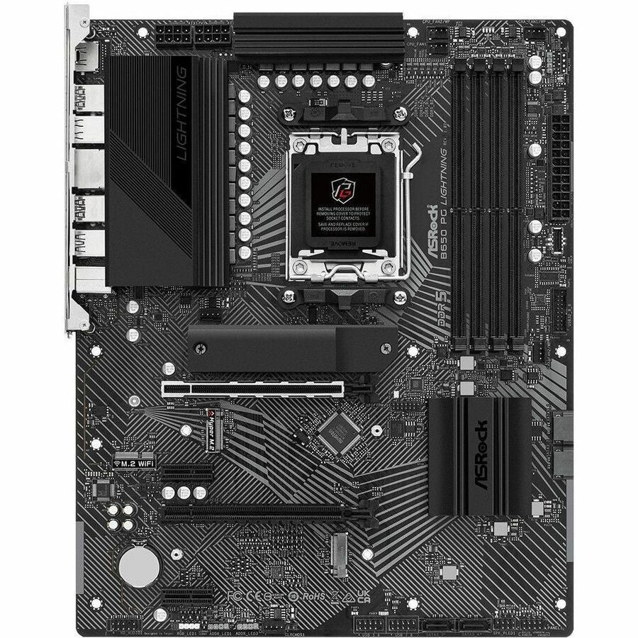 ASRock B650 PG LIGHTNING Gaming Desktop Motherboard - AMD B650 Chipset - Socket AM5 - ATX | SKU MB-B650PGL