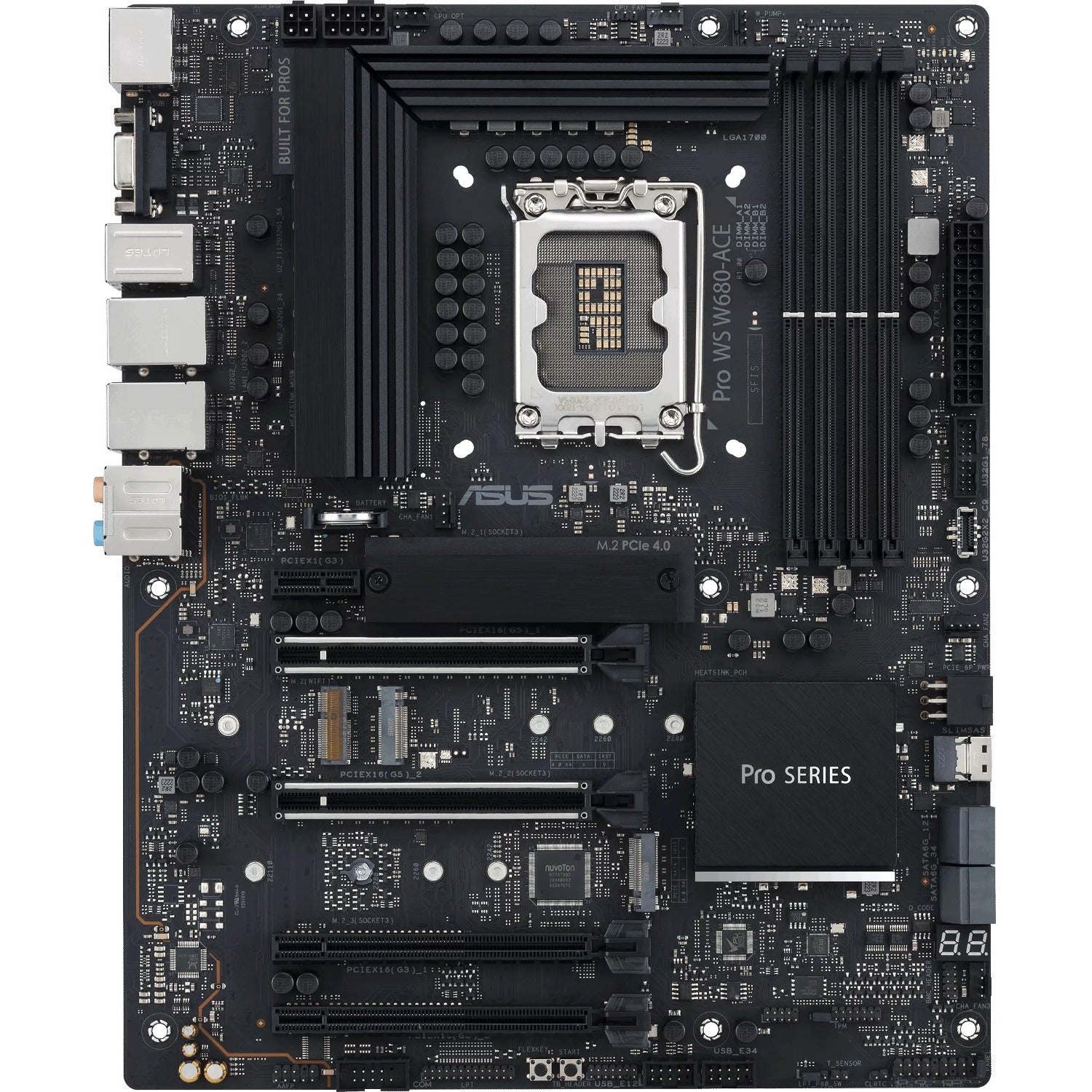 Asus Pro WS W680-ACE Workstation Motherboard - Intel W680 Chipset - Socket LGA-1700 - Intel Optane Memory Ready - ATX | SKU MB-PW68ACE
