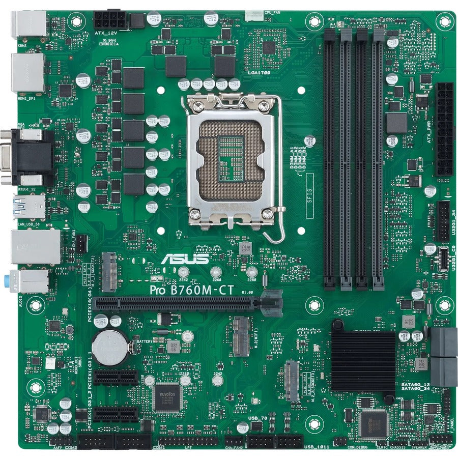 Asus Pro B760M-CT-CSM Industrial Motherboard - Intel B760 Chipset - Socket LGA-1700 - Micro ATX | SKU MB-PB76MCT