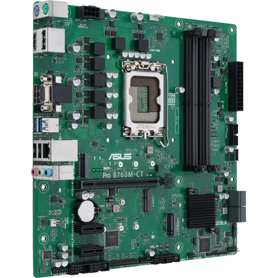 Asus Pro B760M-CT-CSM Industrial Motherboard - Intel B760 Chipset - Socket LGA-1700 - Micro ATX | SKU MB-PB76MCT