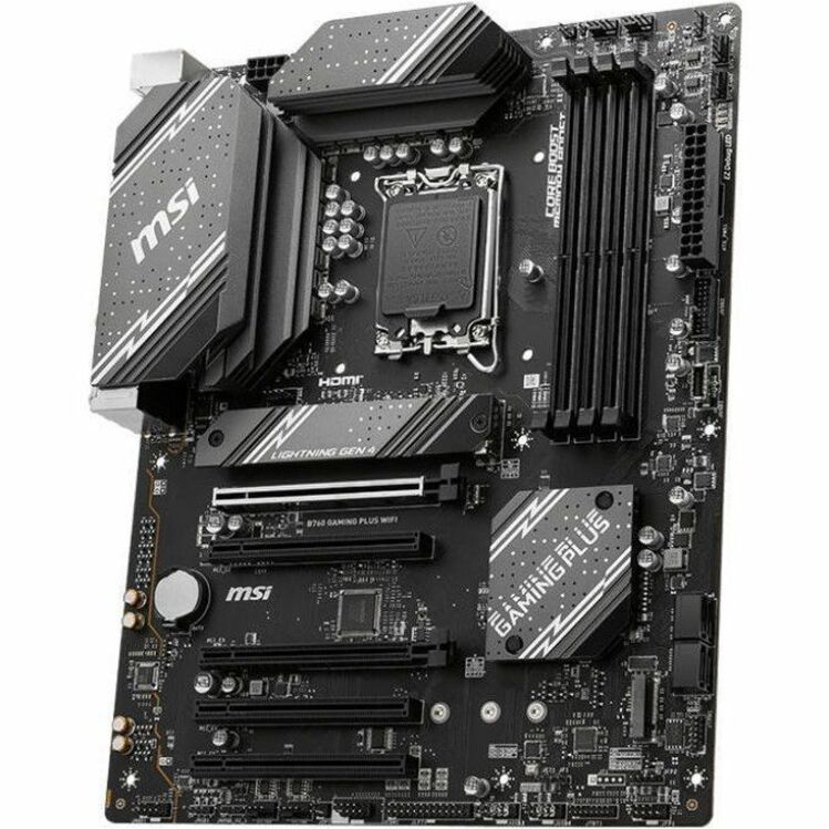 MSI B760 GAMING PLUS WIFI Gaming Desktop Motherboard - Intel B760 Chipset - Socket LGA-1700 - ATX | SKU MB-B76GPLW