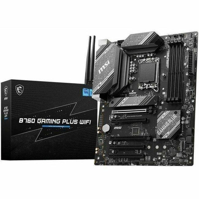 MSI B760 GAMING PLUS WIFI Gaming Desktop Motherboard - Intel B760 Chipset - Socket LGA-1700 - ATX | SKU MB-B76GPLW