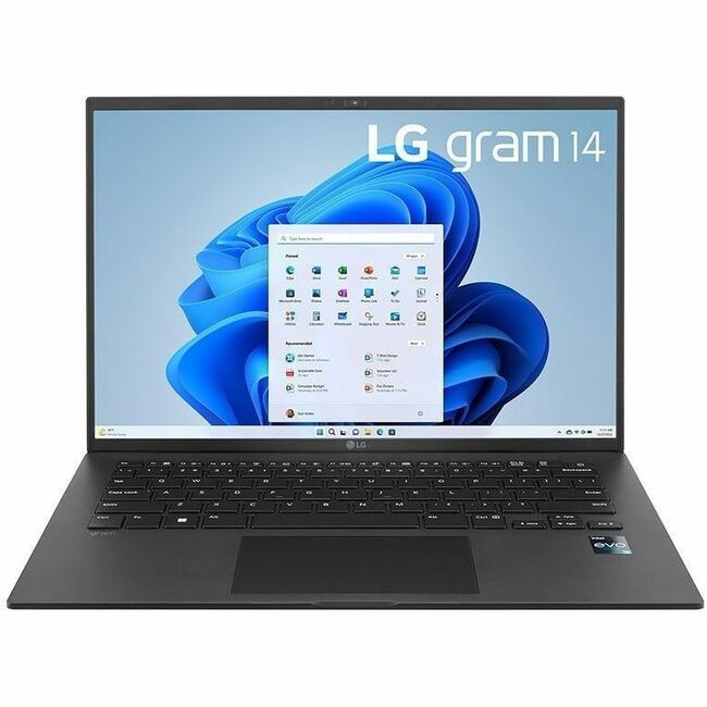 LG gram 14Z90R-Q.APB4U1 14" Notebook - WUXGA - 60 Hz - Intel Core i5 13th Gen i5-1350P - vPro Technology - 16 GB - 256 GB PCI Express NVMe 4.0 SSD - Obsidian Black | SKU LG-14Z90Q4