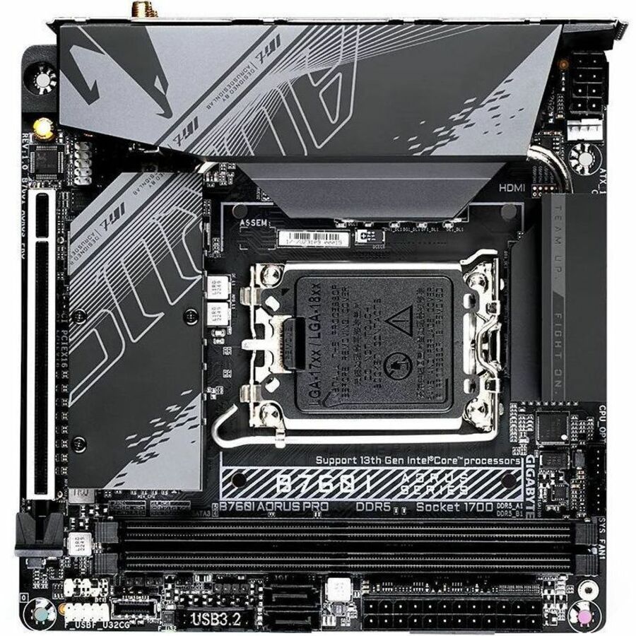 GIGABYTE B760I AORUS PRO Gaming Desktop Motherboard - Intel B760 Chipset - Socket LGA-1700 - Mini ITX | SKU MB-B76IAPR