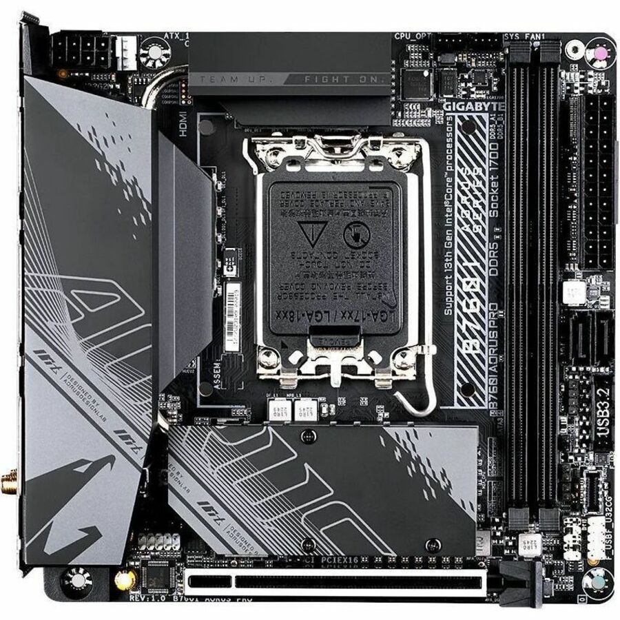 GIGABYTE B760I AORUS PRO Gaming Desktop Motherboard - Intel B760 Chipset - Socket LGA-1700 - Mini ITX | SKU MB-B76IAPR