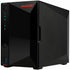 Asustor AS5402T, 2 Bay NAS, Intel Quad-Core 2.0GHz CPU, 4X M.2 NVMe SSD Slots, 2x2.5GbE Ports, 4GB DDR4 RAM, for Gaming and Live Stream, Network Attached Storage(Diskless) | SKU NS-AS5402T