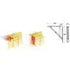 Roma Shelf Bracket, White, 185mm x 185mm