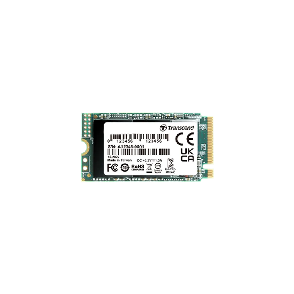 Transcend 512GB MTE400 PCI-E GEN 3x4 M.2 2242 SSD 3D TLC - 2000 MB/s Read 900 MB/s Write - 200 TBW