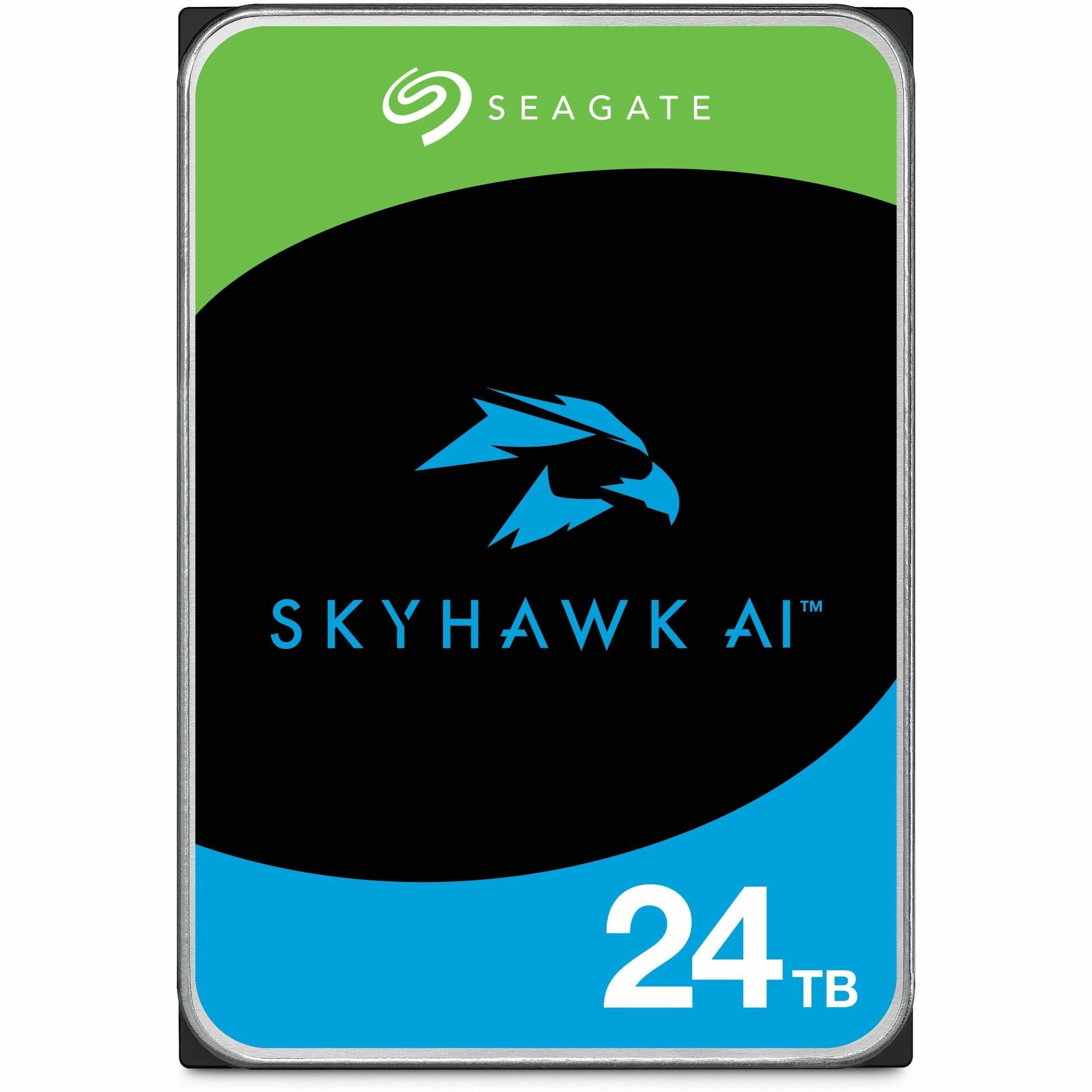 Seagate SkyHawk AI ST24000VE002 24 TB Hard Drive - 3.5" Internal - SATA (SATA/600) - Conventional Magnetic Recording (CMR) Method | SKU HD-ST24VE2