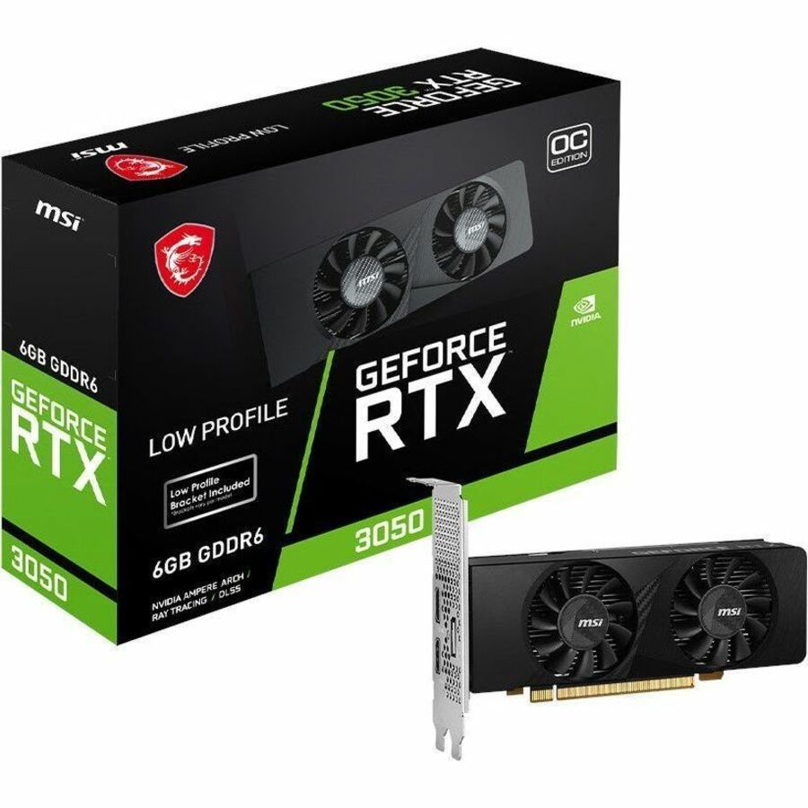MSI GeForce RTX™ 3050 LP 6G OC - G3050LP6C - 6GB GDDR6 - DisplayPort - HDMI | SKU MSI-305LP6