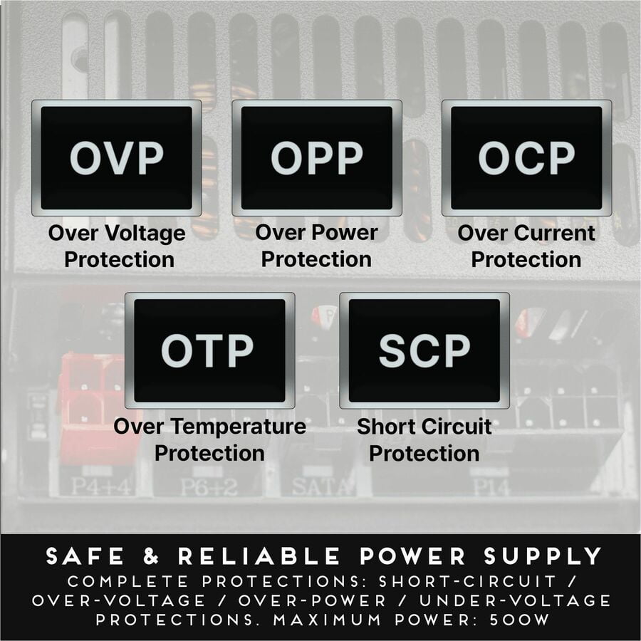 GUNMANSA Apevia ITX-PFC500W 500W Power Supply