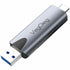 VegGieg V-C307 SD Card Reader, Dual Connector USB 3.0/USB C Memory Reader Adapter - Supports TF, Micro SD, Compatible with MacBook Pro, Air, iPad Galaxy S21 etc.