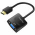 VegGieg V-Z902 HDMI to VGA, Gold-Plated HDMI to VGA Adapter (Male to Female) for Computer, Desktop, Laptop, PC, Monitor, Projector, HDTV, Chromebook, Raspberry Pi, Roku, Xbox and More - Black | SKU VG-VZ62