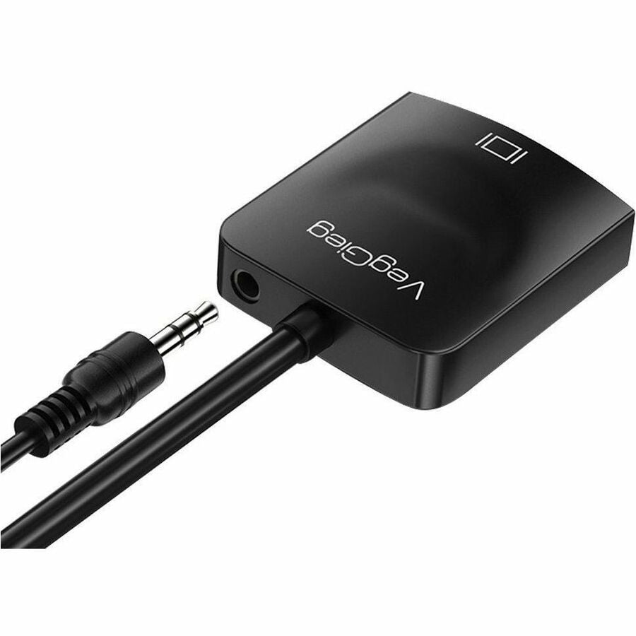 VegGieg V-Z902 HDMI to VGA, Gold-Plated HDMI to VGA Adapter (Male to Female) for Computer, Desktop, Laptop, PC, Monitor, Projector, HDTV, Chromebook, Raspberry Pi, Roku, Xbox and More - Black | SKU VG-VZ62