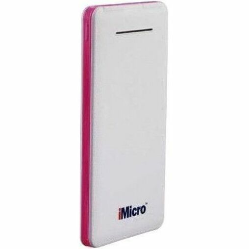 iMicro 8000mAh Lithium Polymer Battery Power Bank w/ Flashlight (Pink) | SKU PB-IM8000R
