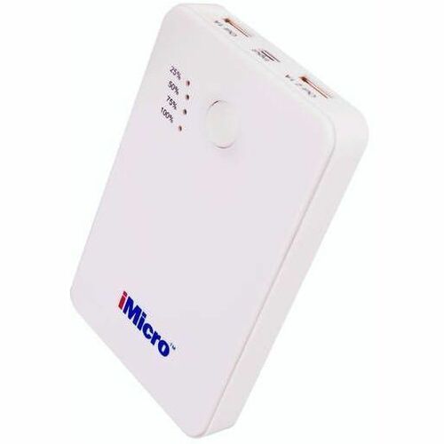 iMicro PB-IM5000W 5000mAh Lithium Polymer Battery Power Bank (White) | SKU PB-IM5000W