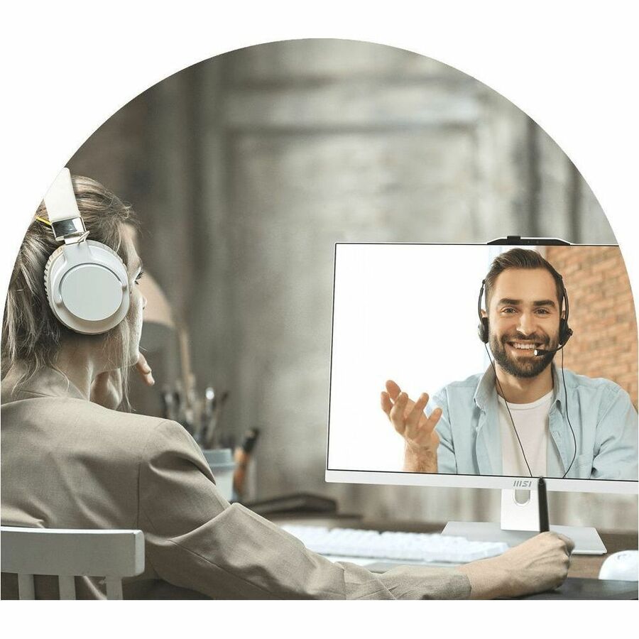 MSI Modern AM272P 1M Modern AM272P 1M-823US All-in-One Computer - Intel Core 5 120U - 16 GB - 1 TB PCI Express NVMe SSD - 27" Full HD - Desktop - White